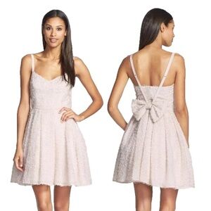 French Connection | Bow Back Dress Spaghetti Strap Mini | Light Pink | Size 0